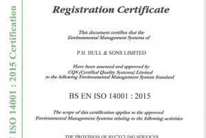 Click Here To Enlarge This Photo Of PH Hull successful transition to ISO 9001:2015 and 14001:2015