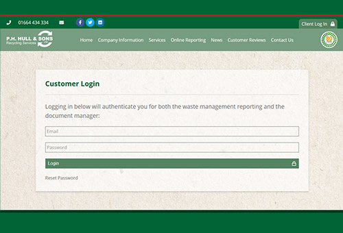 Online customer reporting