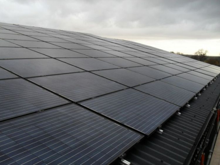 Solar panels installed
